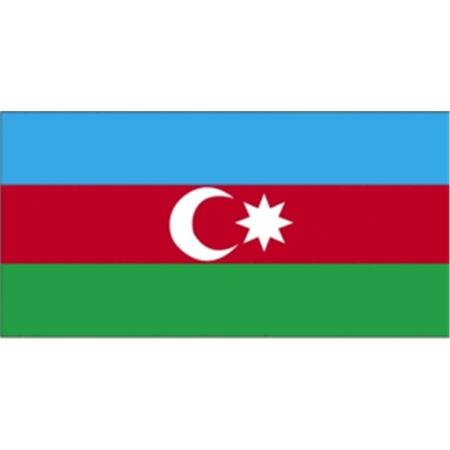 SS COLLECTIBLES 4 ft. X 6 ft. Nyl-Glo Azerbaijan Flag SS165097